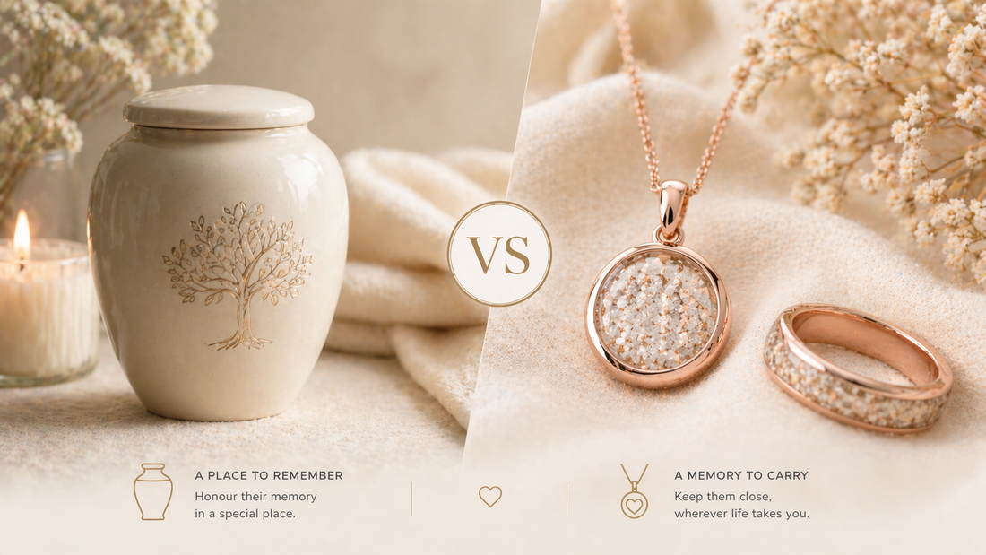 Memorial Jewellery vs Urns: Which Is Right for You?
