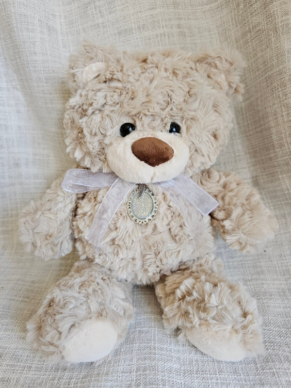 Lottie Plush Memorial Bear with Ashes Charm