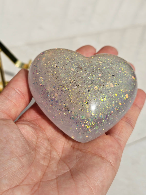 Handheld Heart Memorial Ashes Keepsake