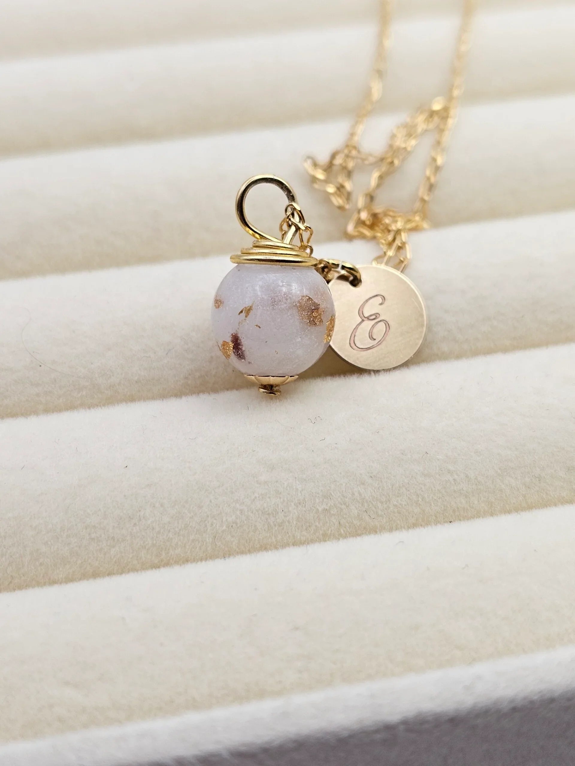 Vermeil gold orb necklace image 0
