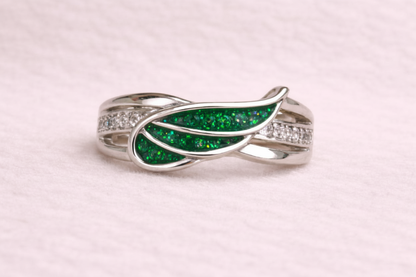 Angel wing ring