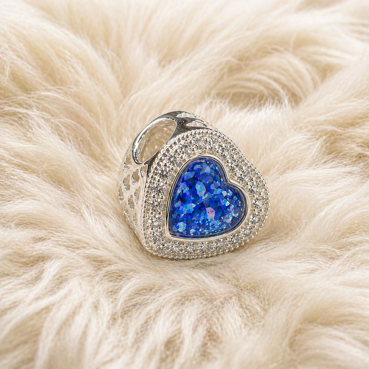 Diamond Heart Charm