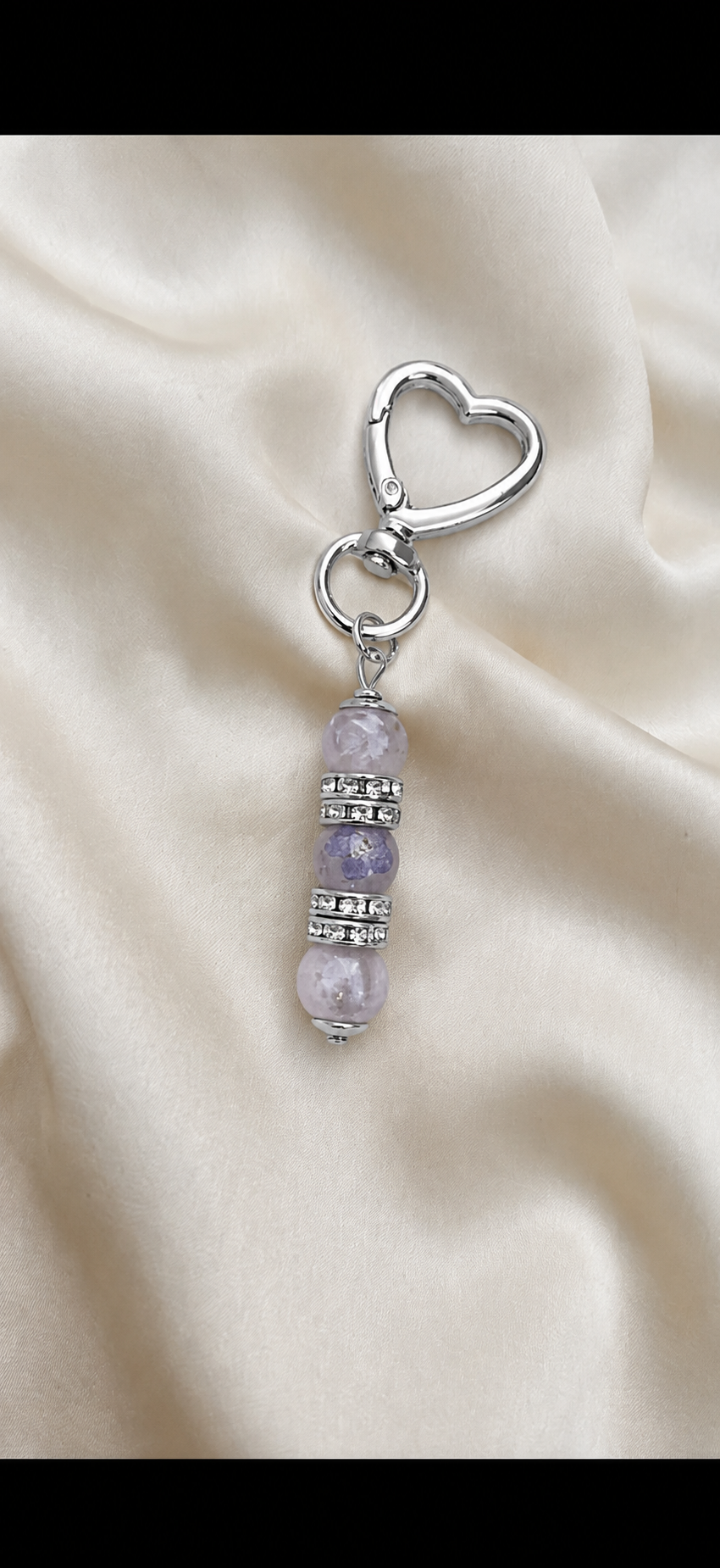 Stainless Steel Memorial Wedding Bouquet Charm for Ashes | Heavenly Gems
