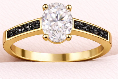 Moissanite Oval Ring