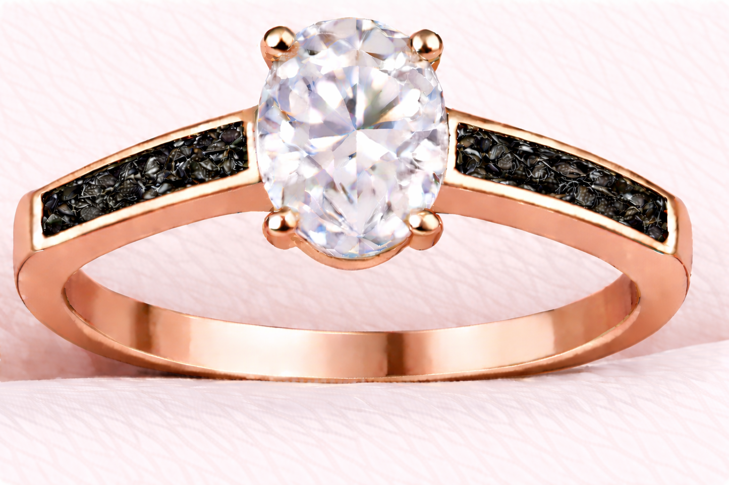 Moissanite Oval Ring