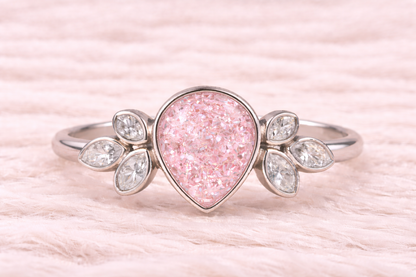 Pear Shape Memorial Ashes Ring