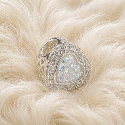 Diamond Heart Charm