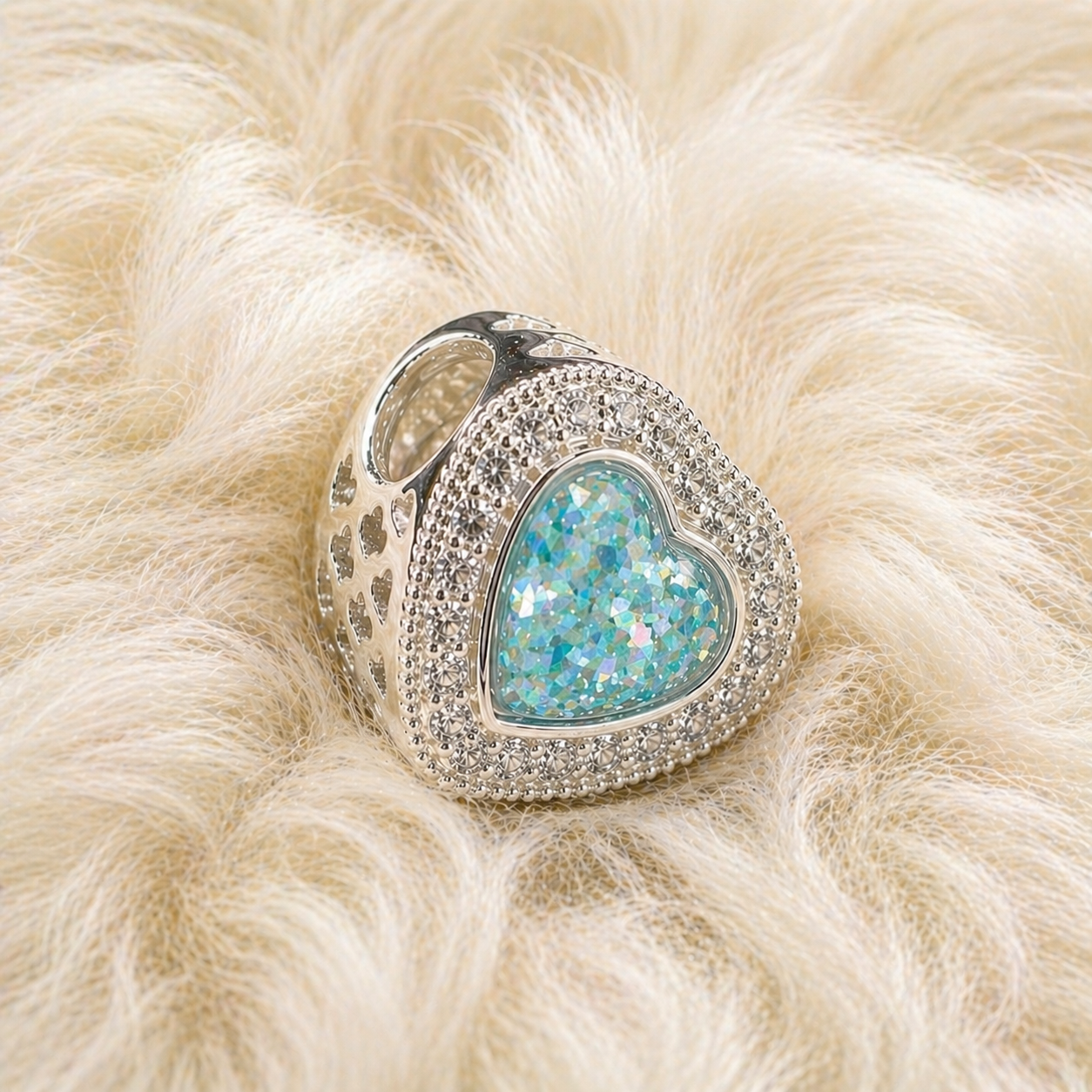 Diamond Heart Charm