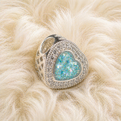 Diamond Heart Charm