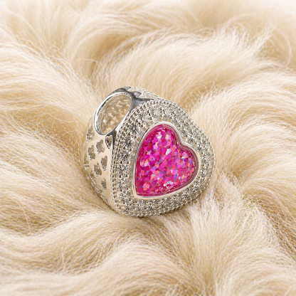 Diamond Heart Charm