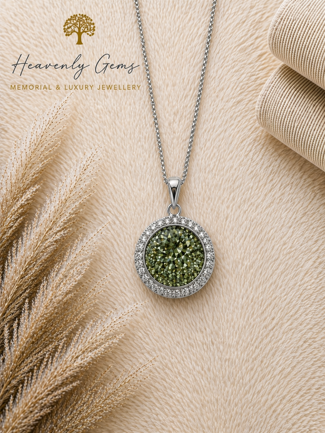 Cubic Zirconia Diamond Round Necklace