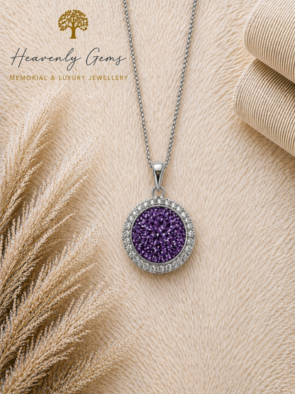 Cubic Zirconia Diamond Round Necklace