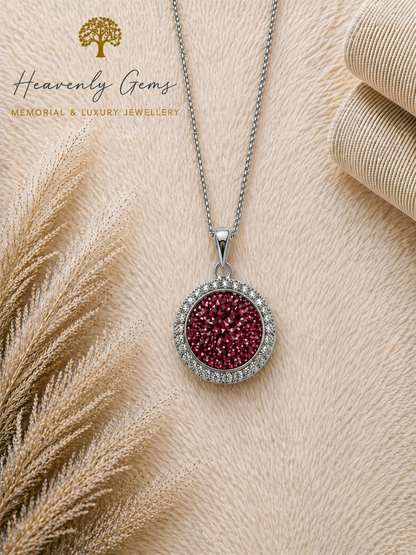 Cubic Zirconia Diamond Round Necklace