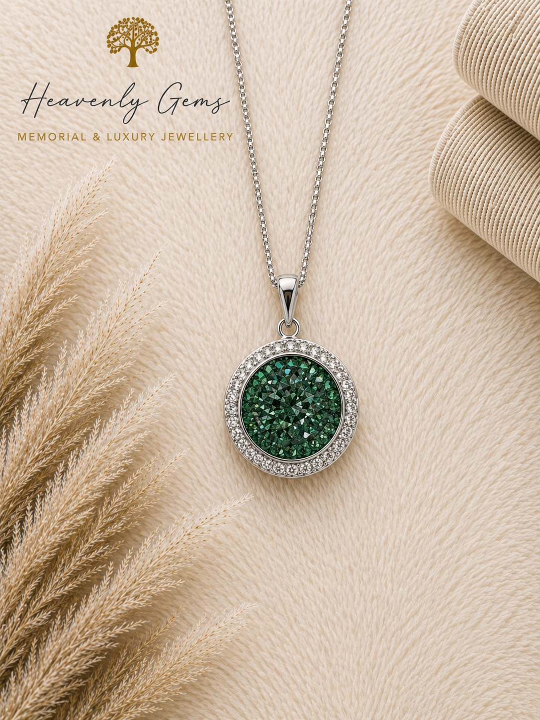 Cubic Zirconia Diamond Round Necklace