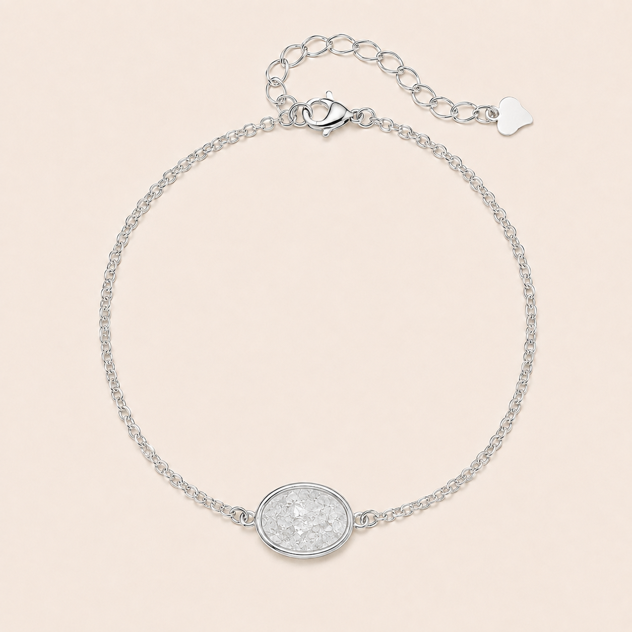 Mila Sterling Silver Circle Memorial Bracelet