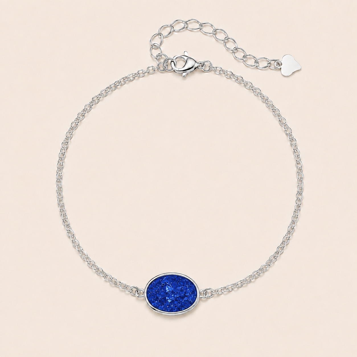 Mila Sterling Silver Circle Memorial Bracelet