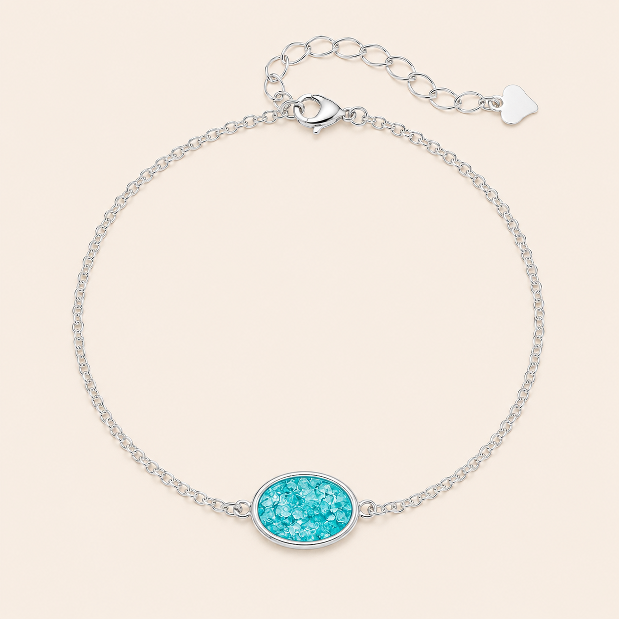 Mila Sterling Silver Circle Memorial Bracelet
