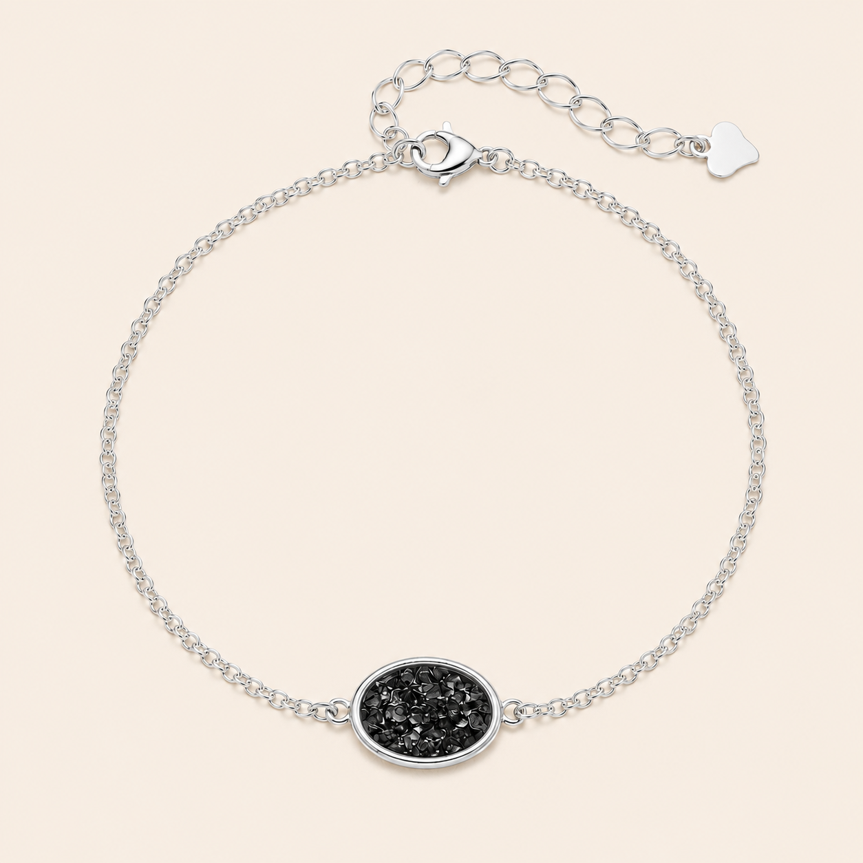Mila Sterling Silver Circle Memorial Bracelet
