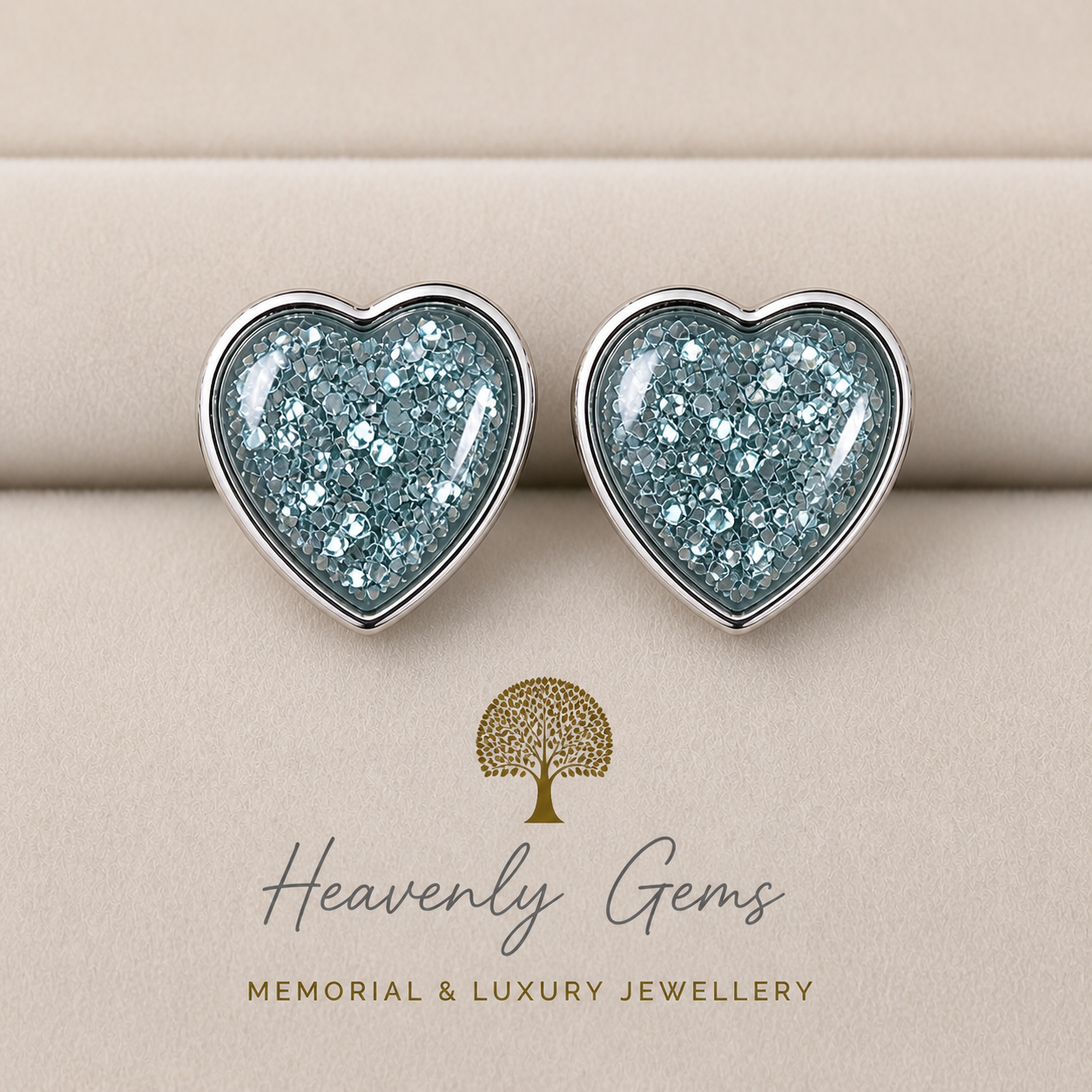 Lottie Flat Heart Earrings