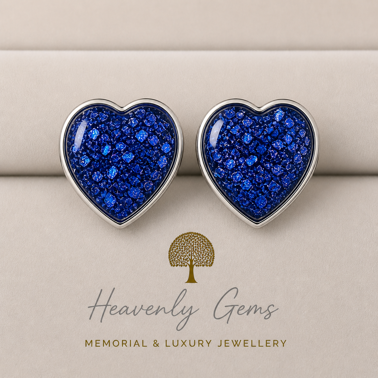 Lottie Flat Heart Earrings