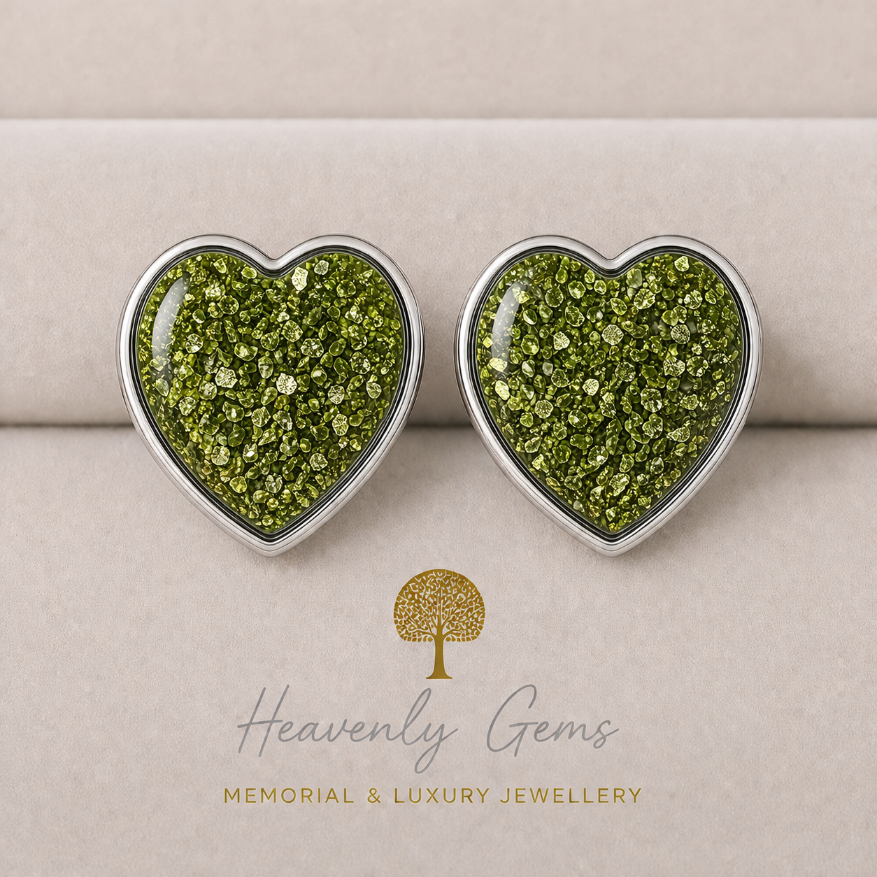 Lottie Flat Heart Earrings