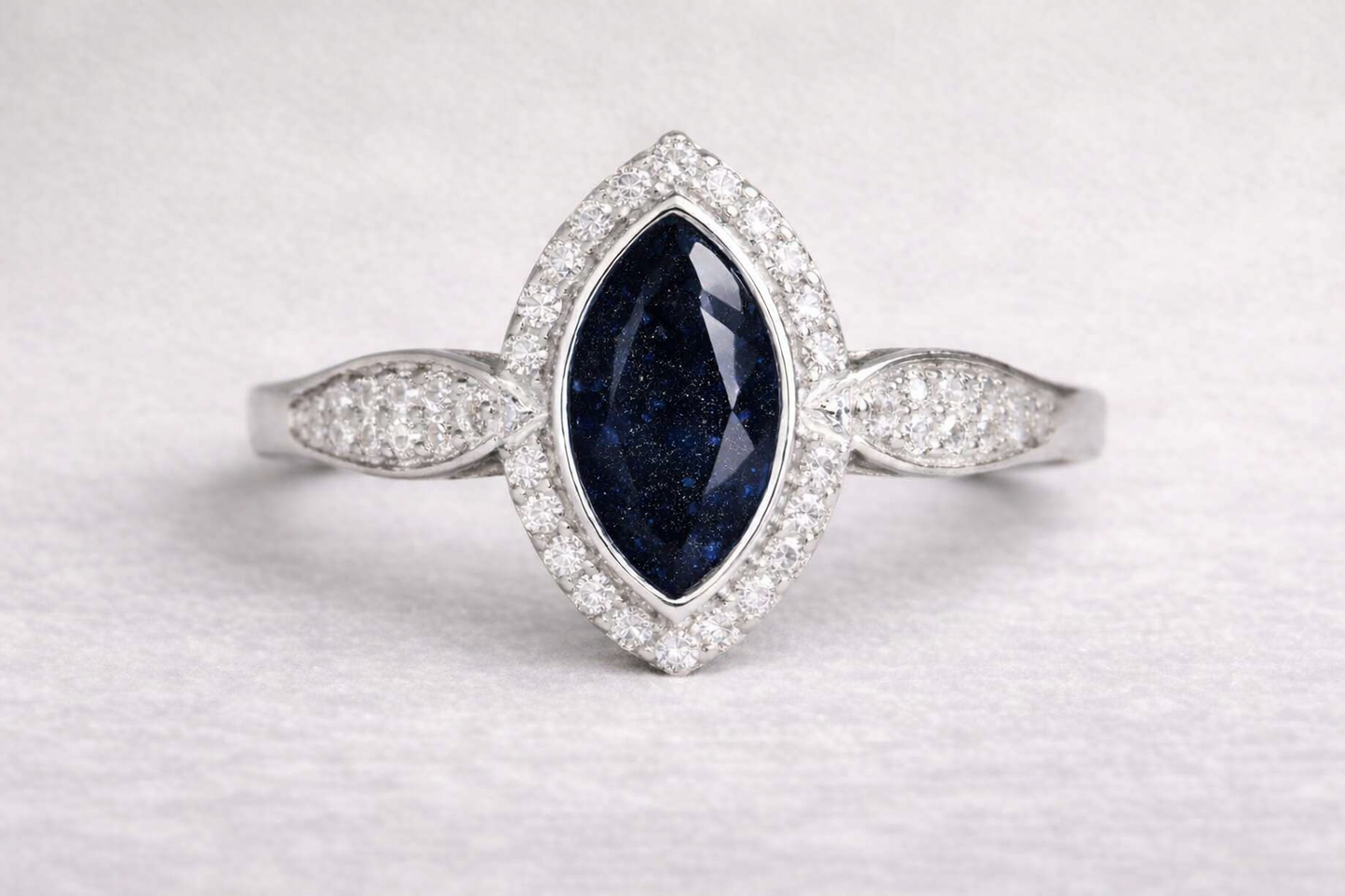 Anne Crystal Marquise Ring