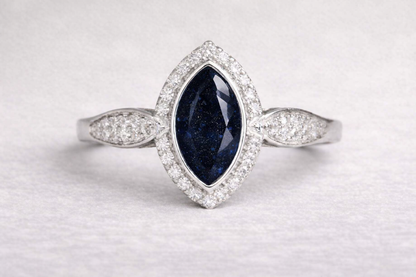 Anne Crystal Marquise Ring