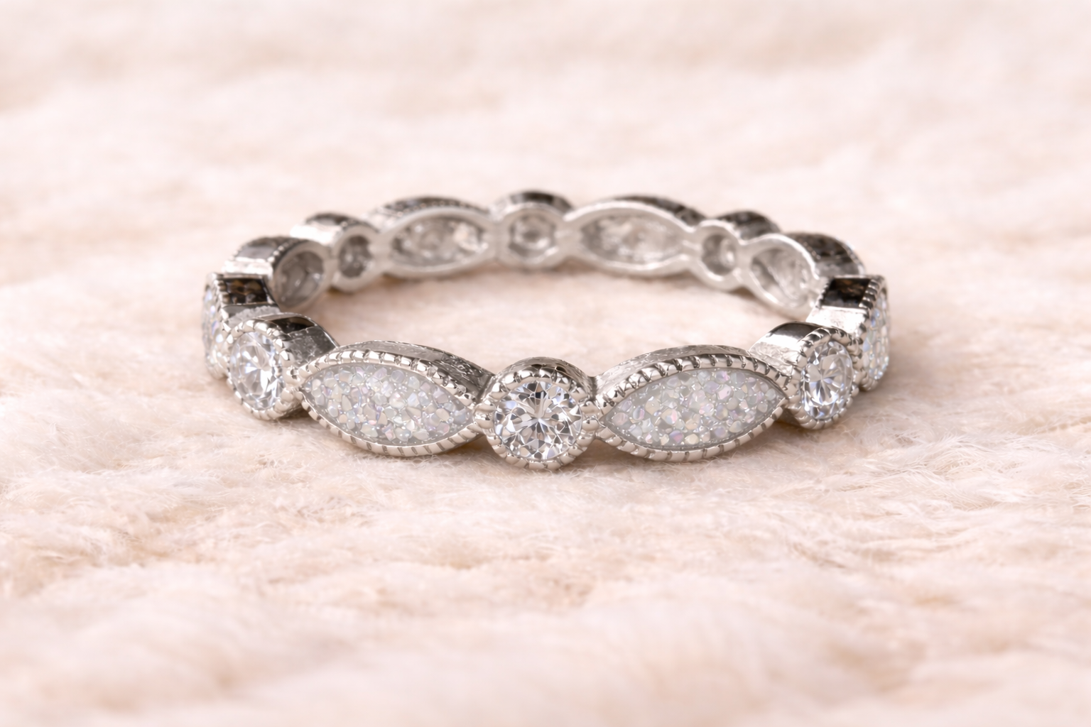 The Alysa Full Band Eternity Ring - Heavenly Gems
