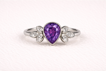 Pear Shape Memorial Ashes Ring