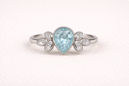 Pear Shape Memorial Ashes Ring