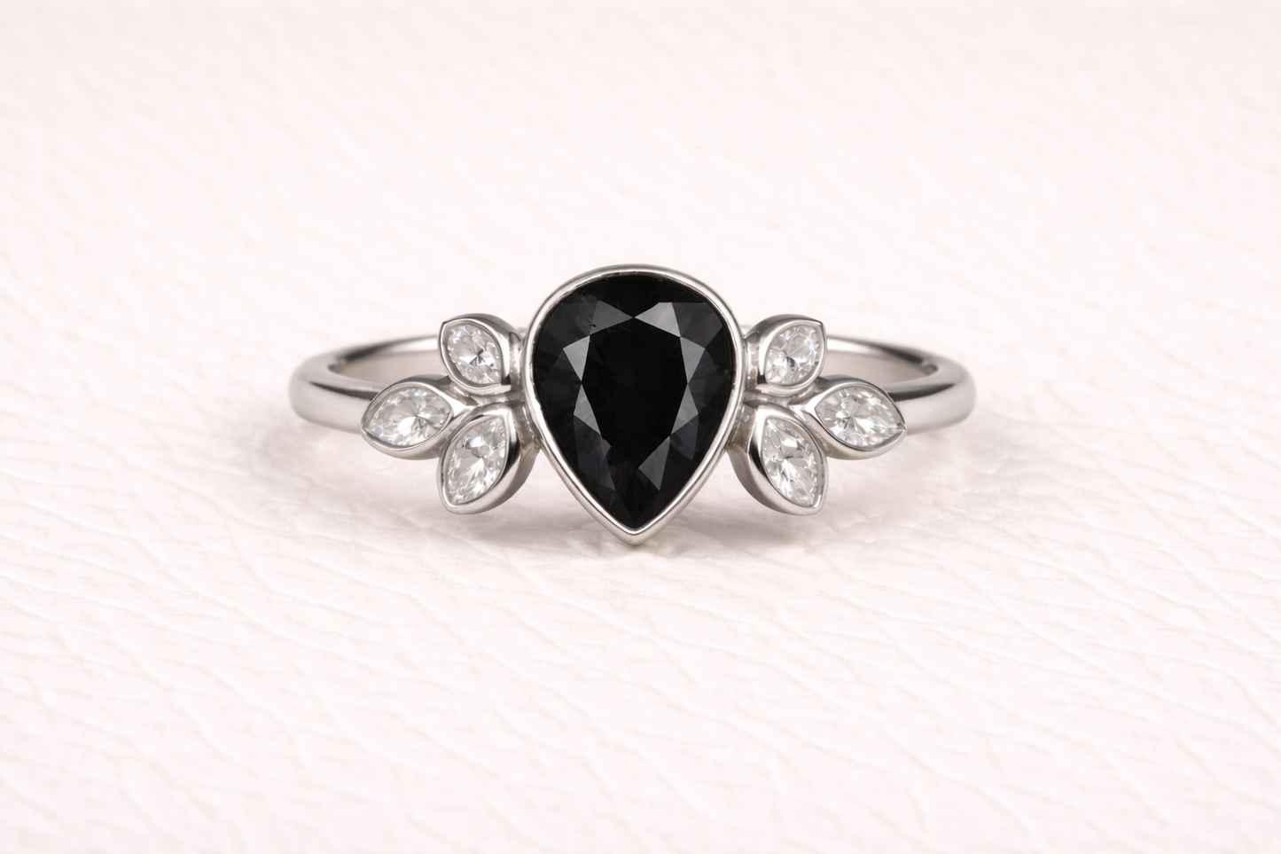 Pear Shape Memorial Ashes Ring