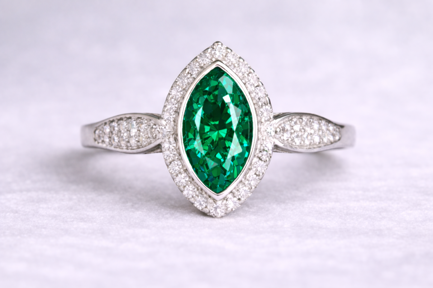 Anne Crystal Marquise Ring