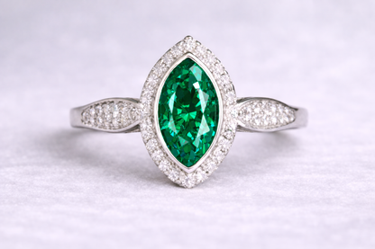 Anne Crystal Marquise Ring