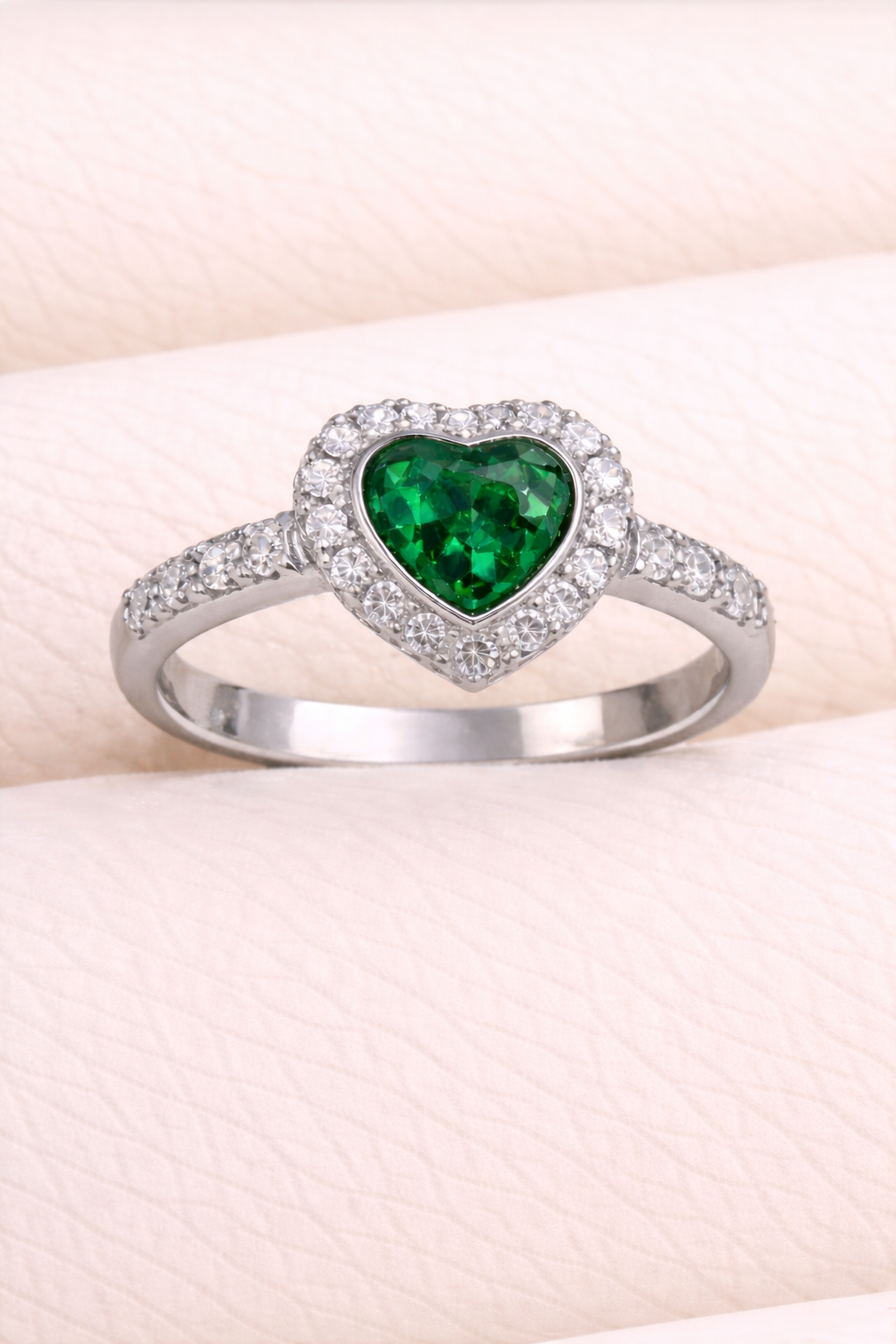 Louise Heart Diamanté Ring