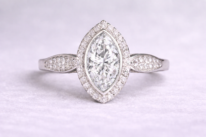 Anne Crystal Marquise Ring