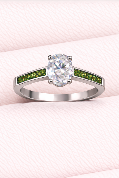 Moissanite Oval Ring