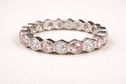 The Lucy Full Band Hexagon Ring