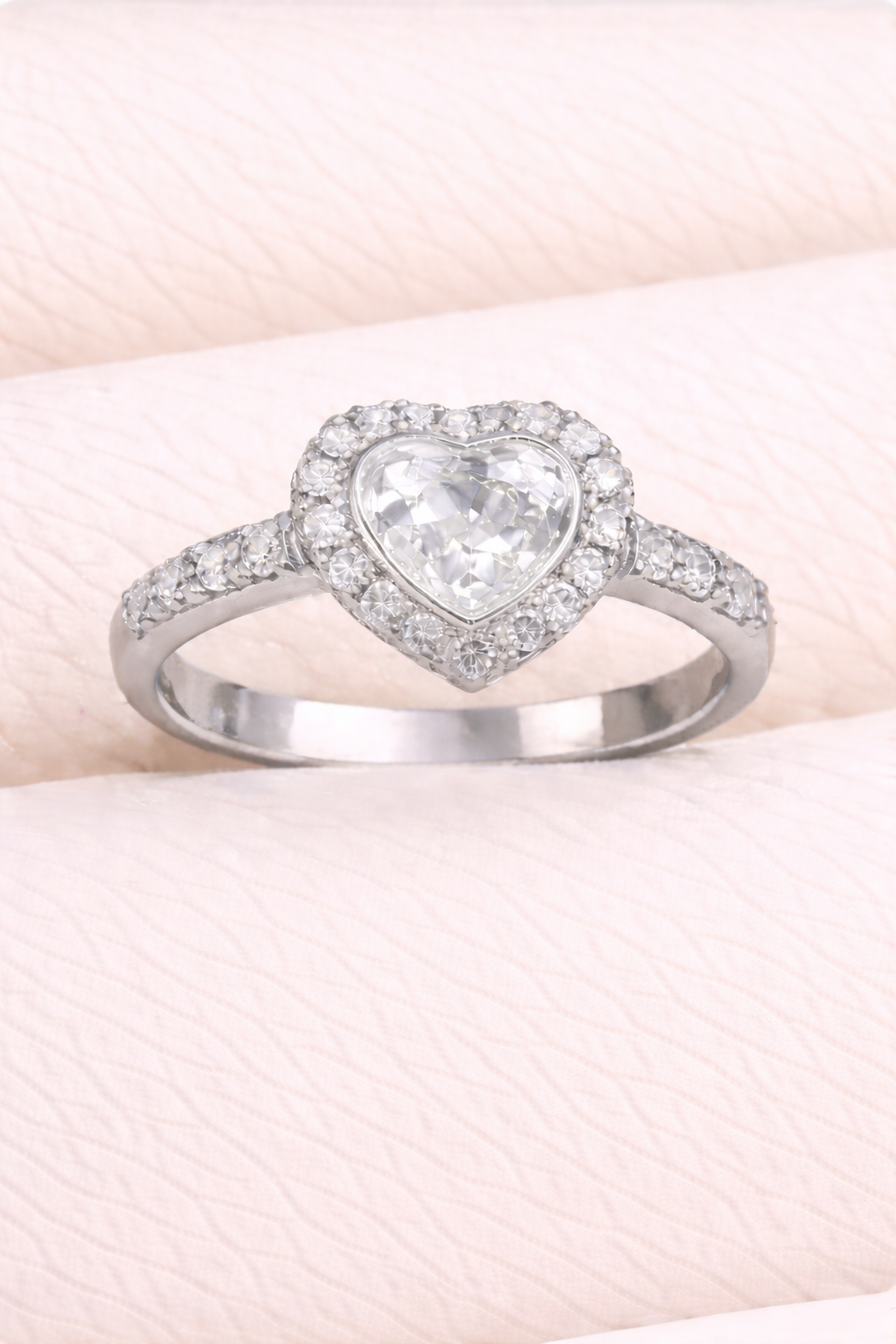 Louise Heart Diamanté Ring