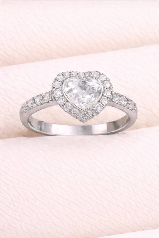 Louise Heart Diamanté Ring