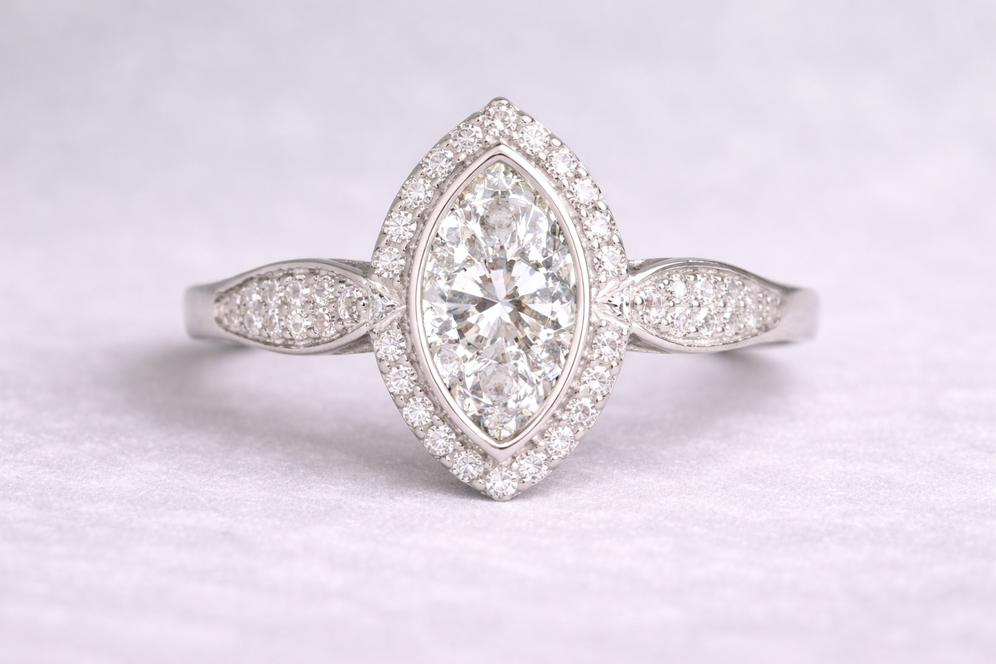 Anne Crystal Marquise Ring