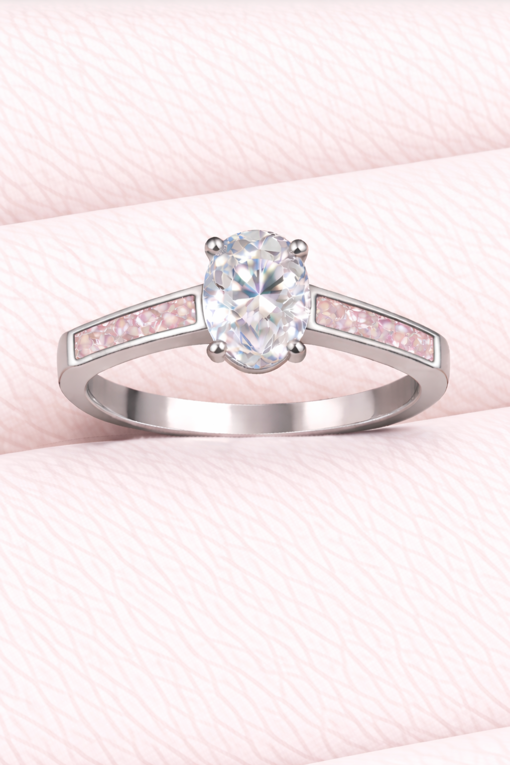 Moissanite Oval Ring