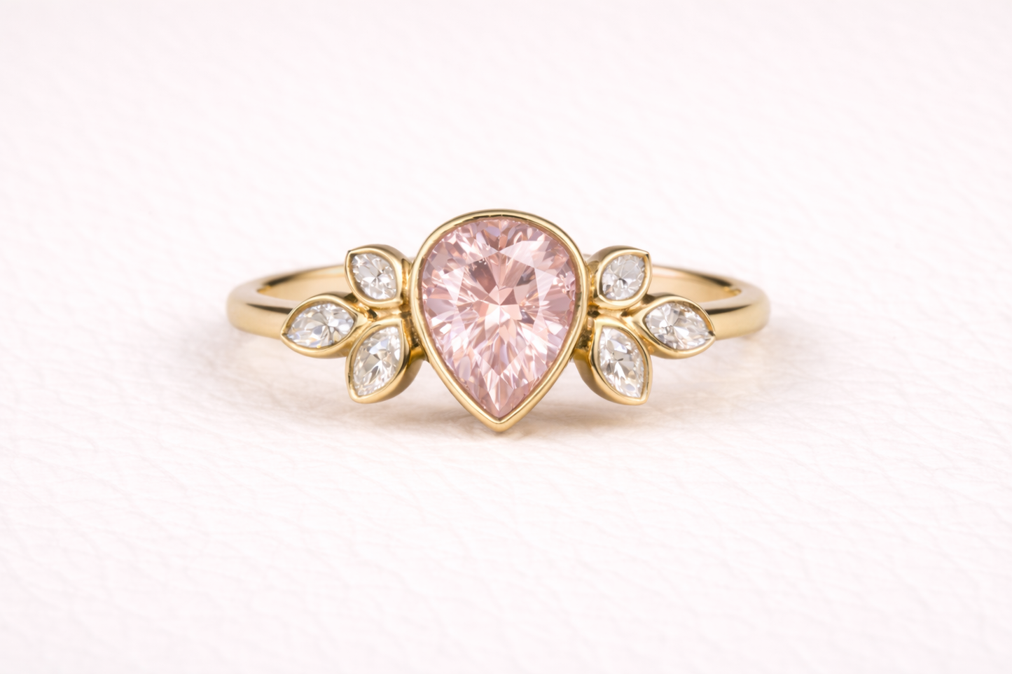 Pear Shape Memorial Ashes Ring