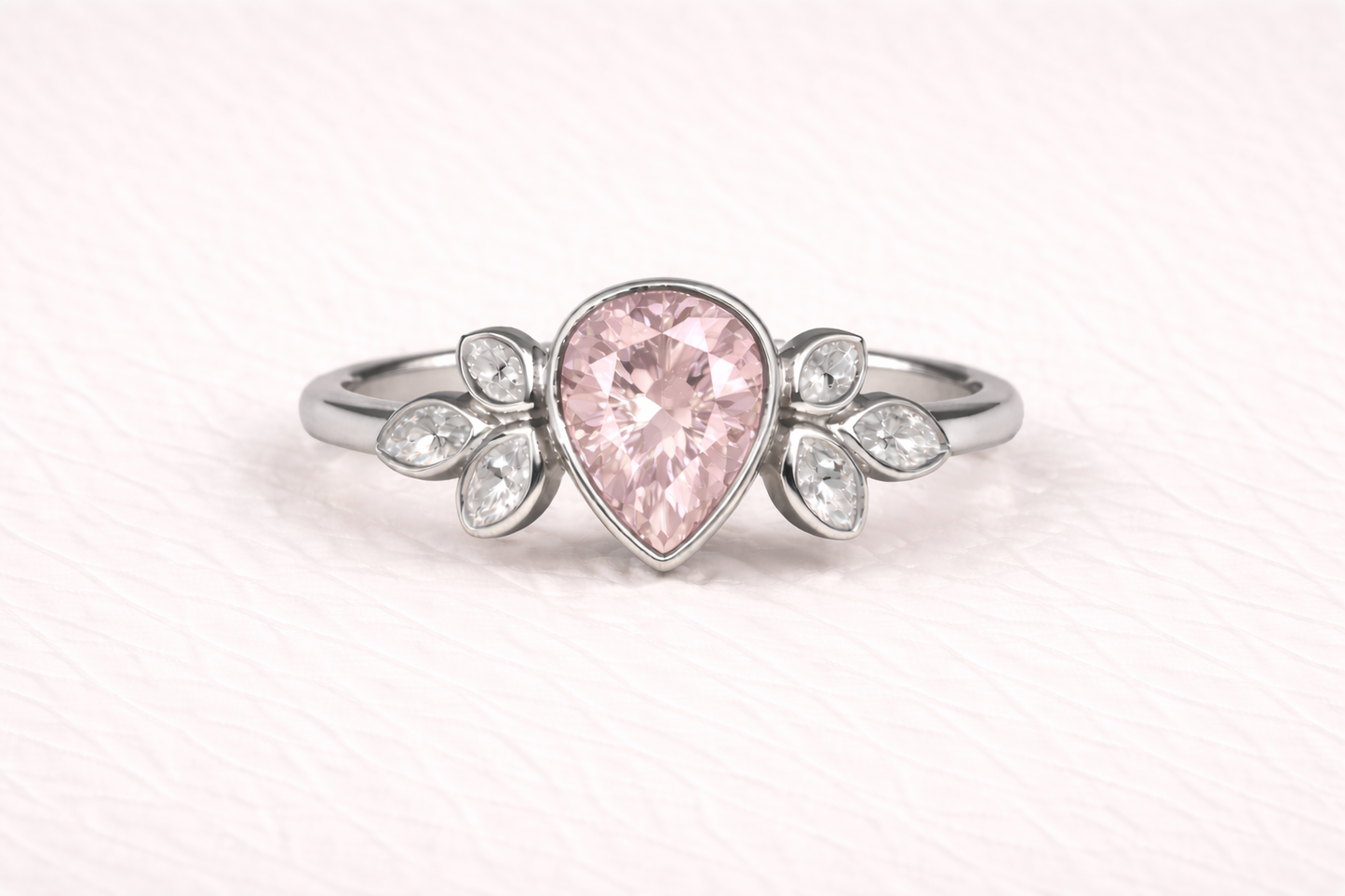 Pear Shape Memorial Ashes Ring