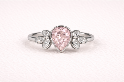 Pear Shape Memorial Ashes Ring