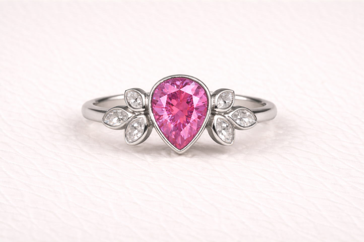 Pear Shape Memorial Ashes Ring