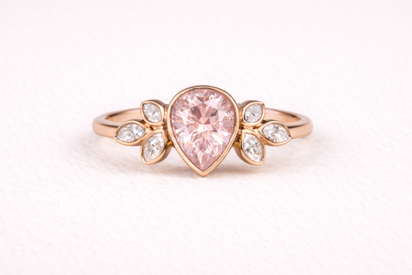 Pear Shape Memorial Ashes Ring