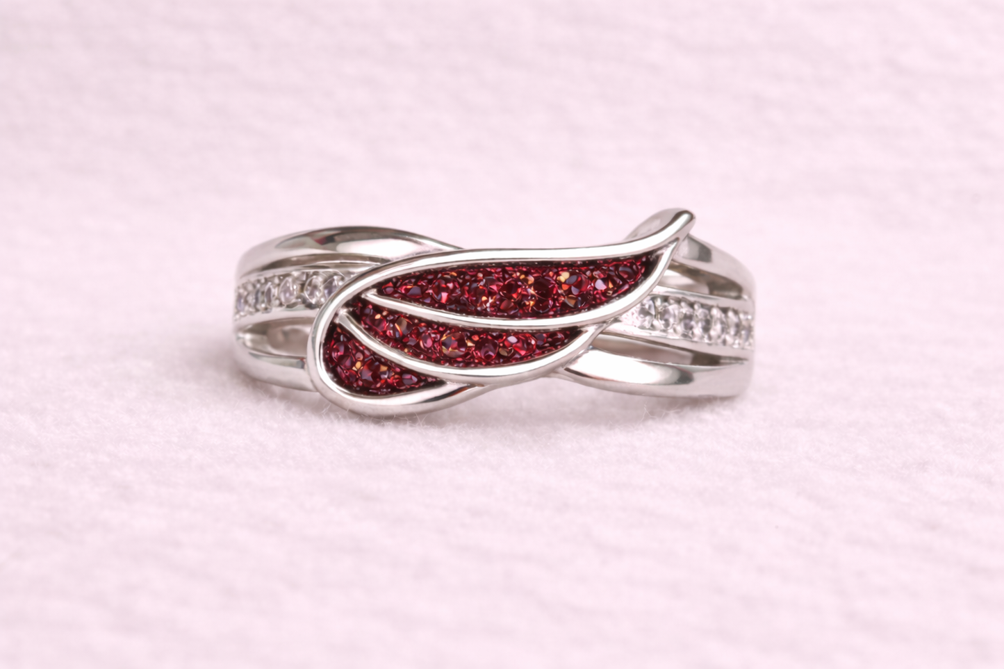 Angel wing ring