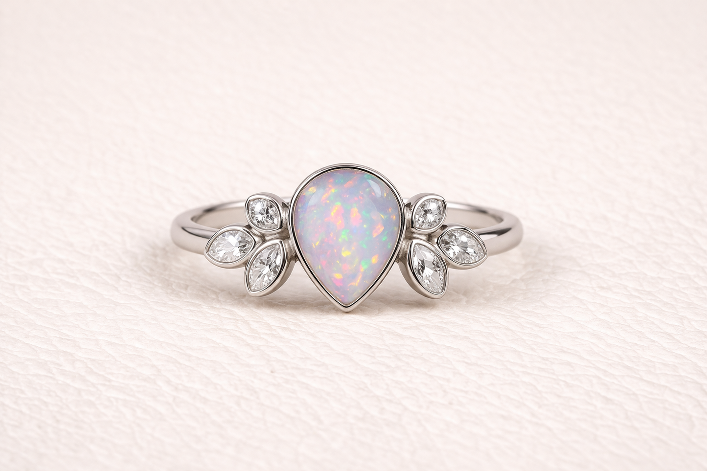 Pear Shape Memorial Ashes Ring