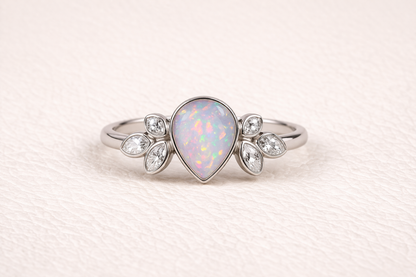 Pear Shape Memorial Ashes Ring