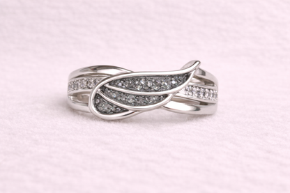Angel wing ring